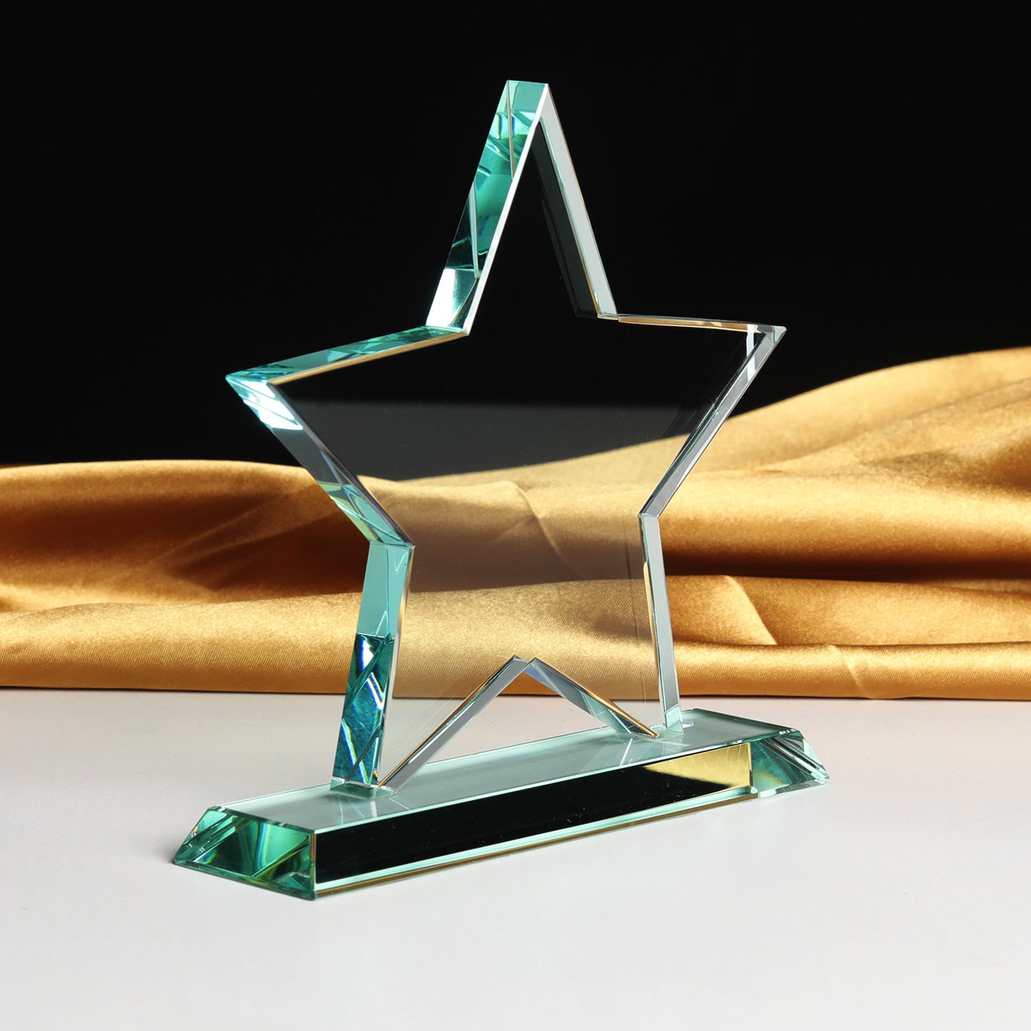 JGC-14 Longwin Pentagram Crystal Trophy with Stand