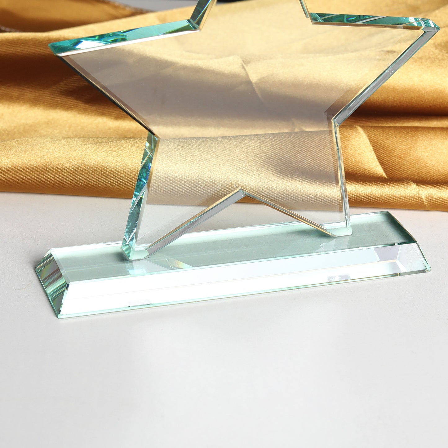 JGC-14 Longwin Pentagram Crystal Trophy with Stand