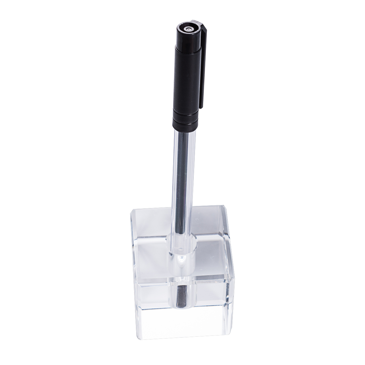 Square Shaped Crystal Penholder