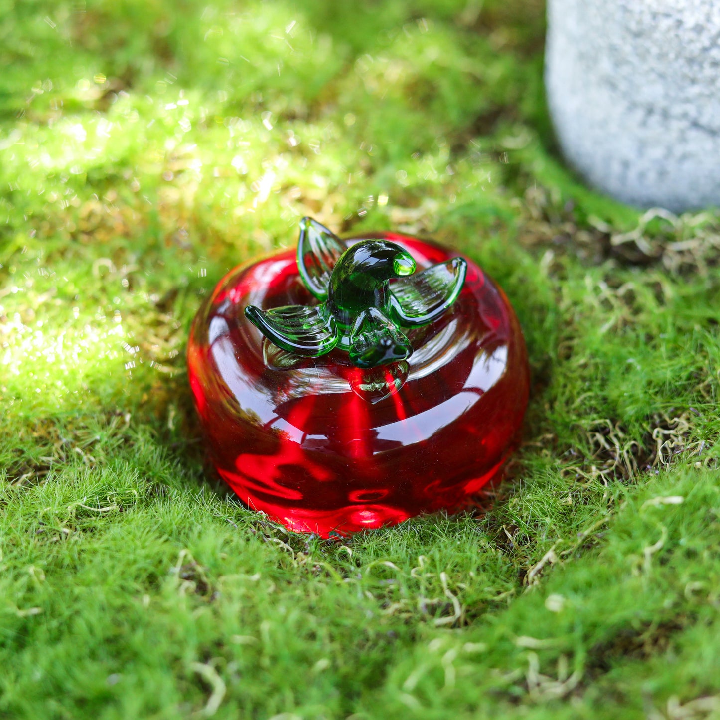 Crystal Tomato Statue Paperweight