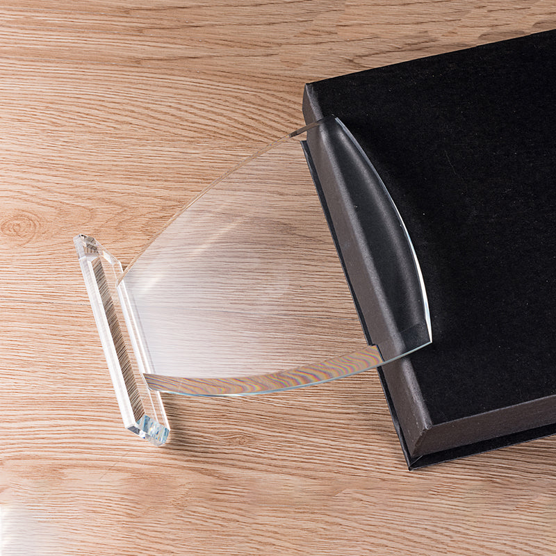 lSTA020014A-15 Longwin Shield-shaped Crystal Trophy