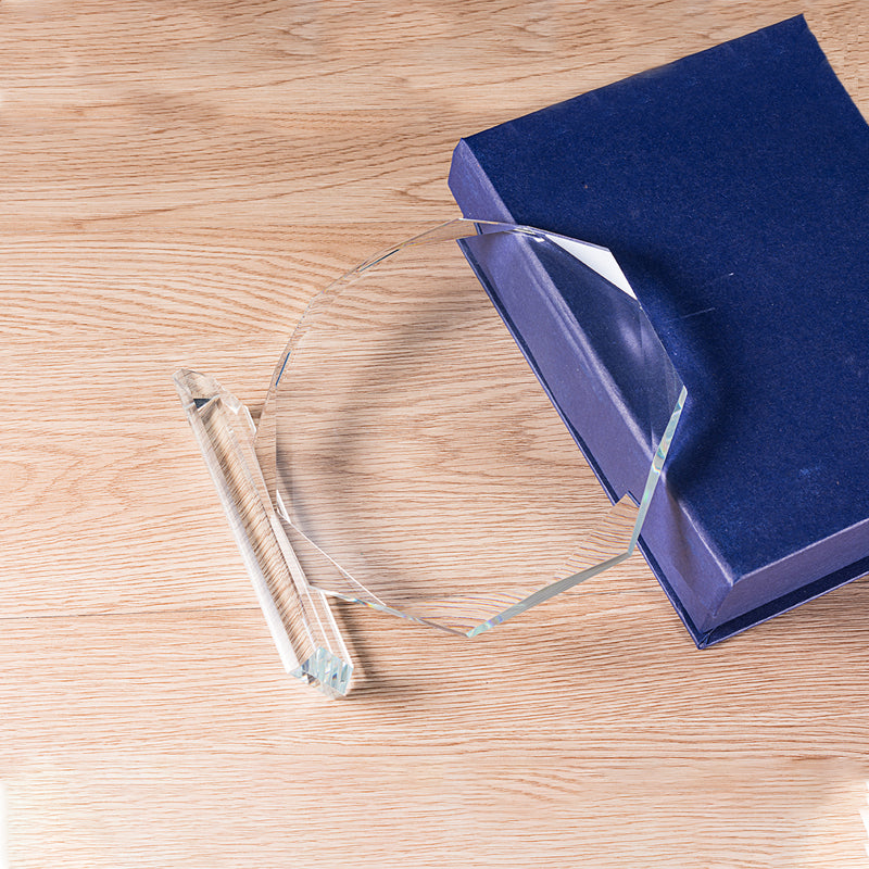 lSTA020016A-15 Longwin Octagon Crystal Trophy