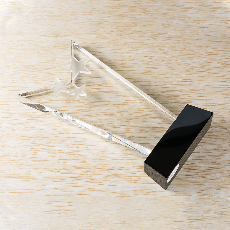 LSTA010063A-26 Longwin Three Stars Crystal Trophy