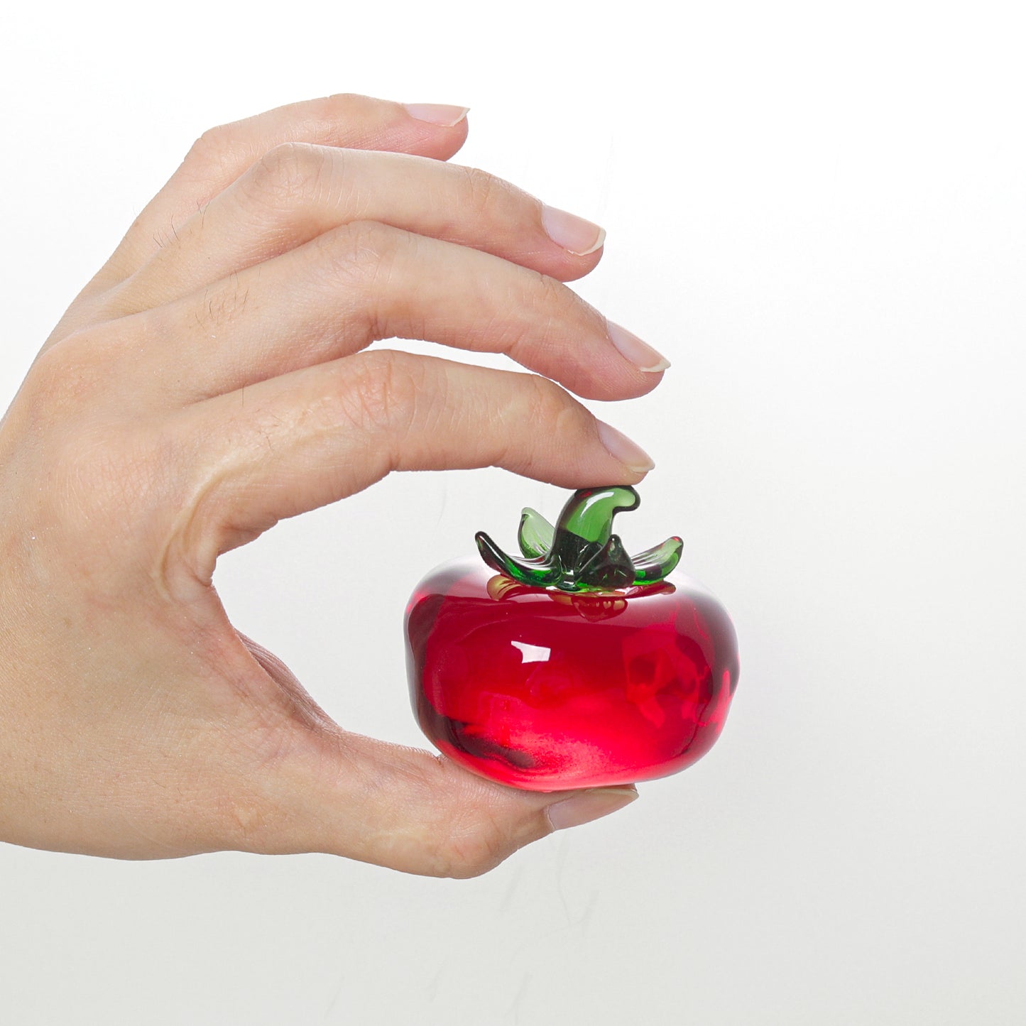 Crystal Tomato Statue Paperweight