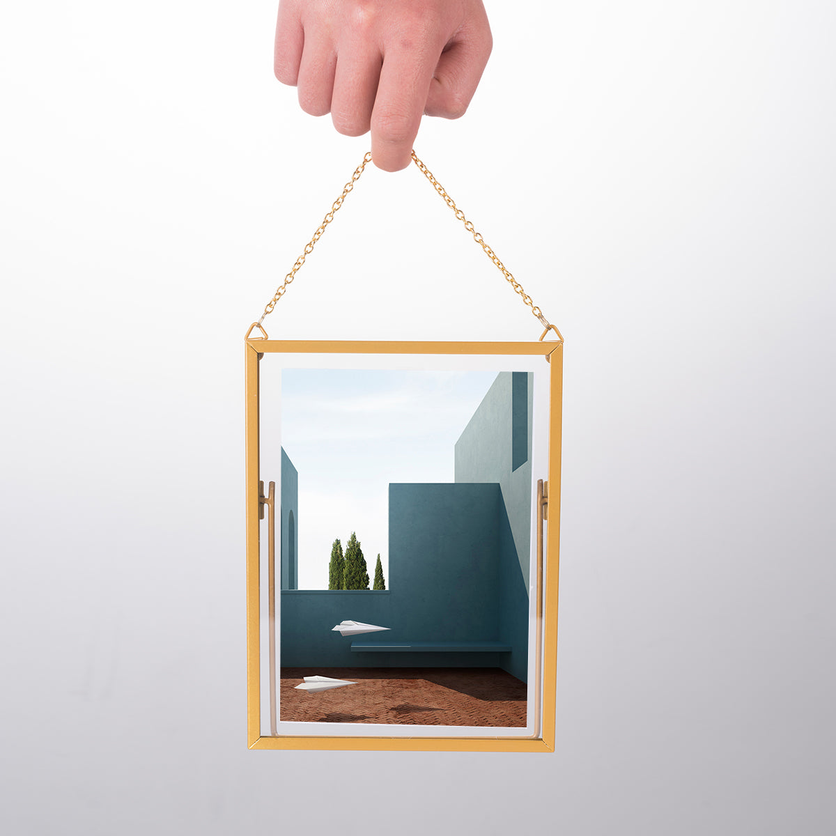 5x7 Gold Multifunctional Photo Frame
