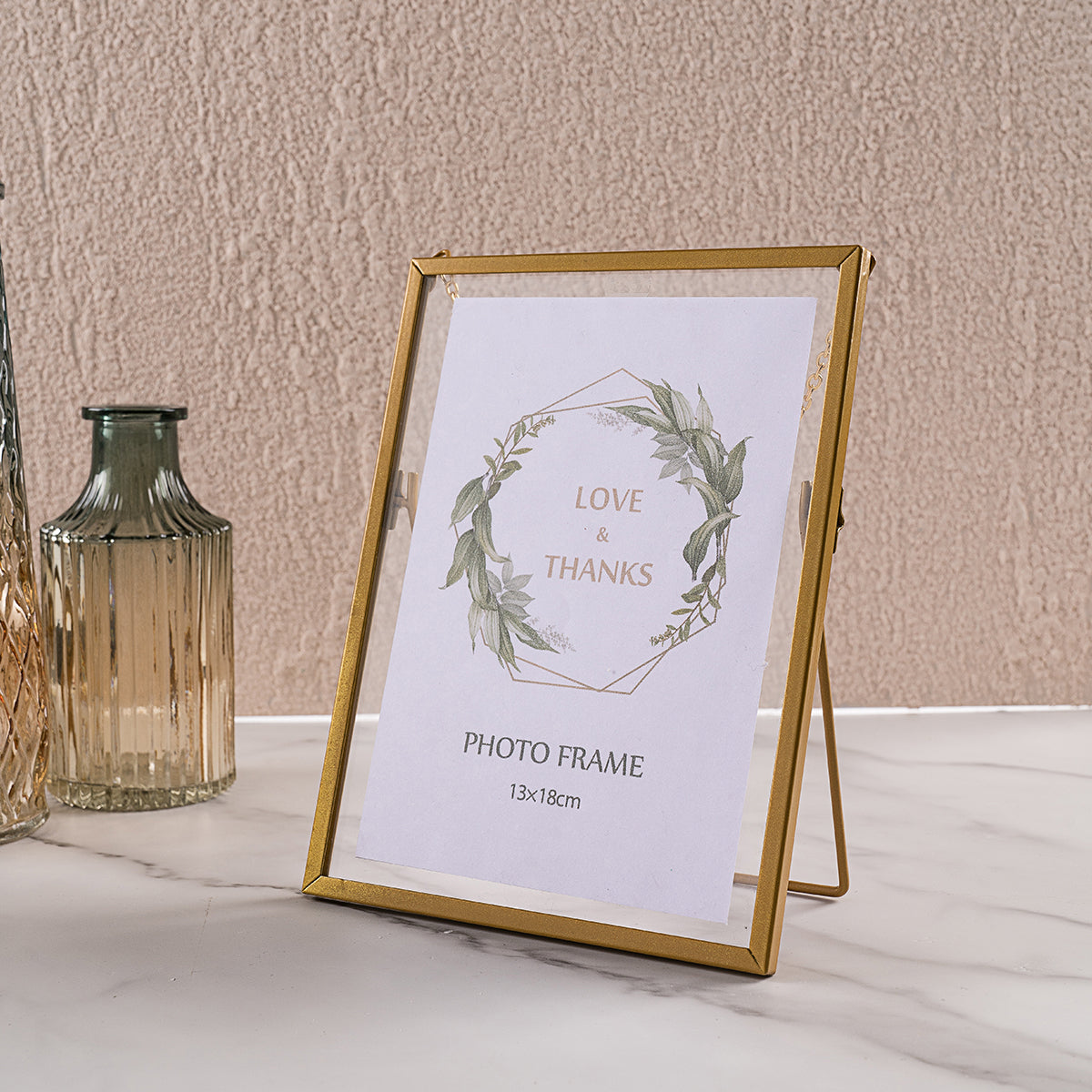 5x7 Gold Multifunctional Photo Frame