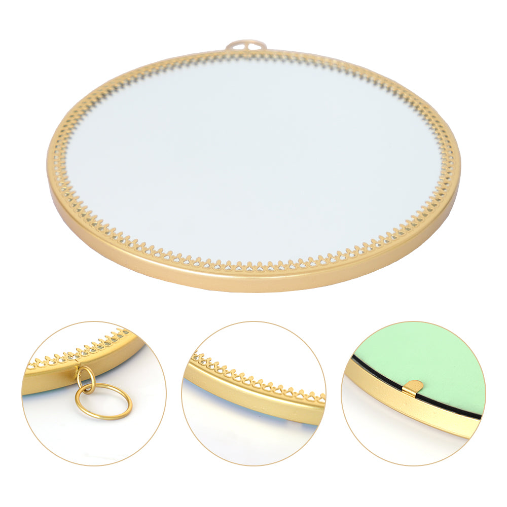 Decorative Wall Mirror with Lace Edge (Gold)