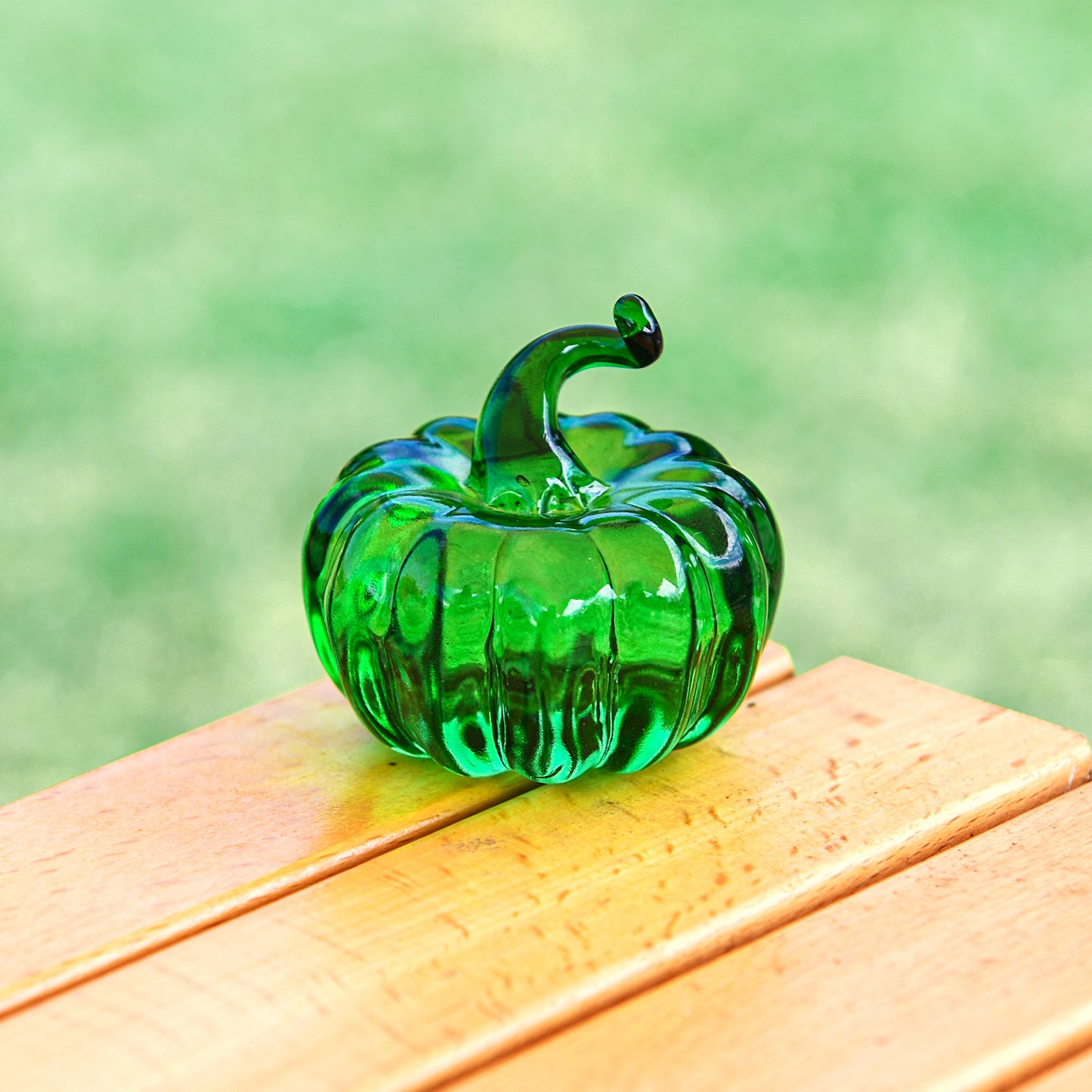 Crystal Mini Pumpkin Figurine for Home and Garden Decor