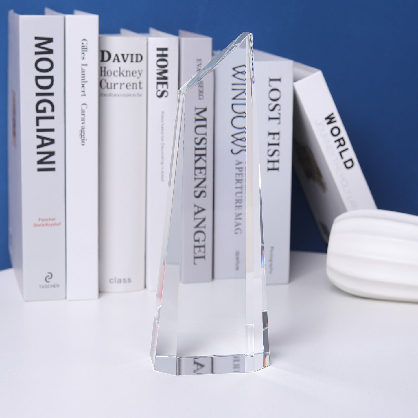 Longwin Trapezoidal Crystal Trophy