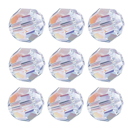 8mm AB Crystal Round Beads for Jewelry Making (84 pcs)