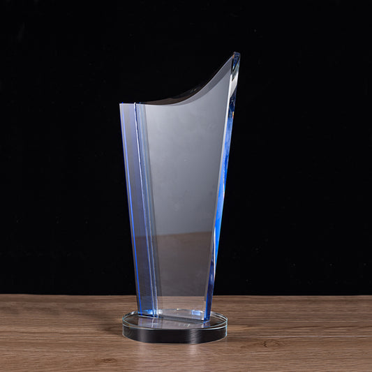 lSTA040010C-18 Longwin Crystal Trophy with Round Base