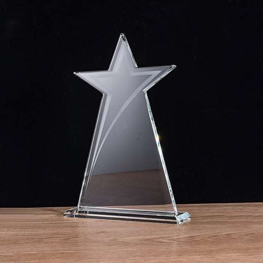 lSTA02008C-25 Longwin Lucky Star Crystal Trophy