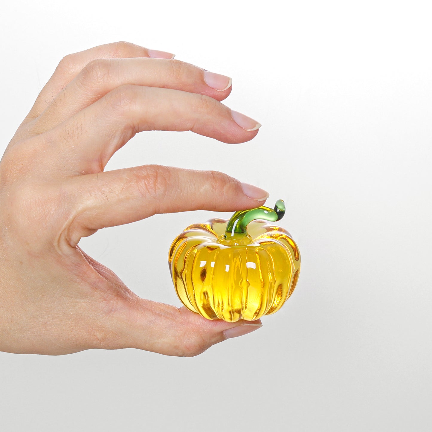 Crystal Mini Pumpkin Figurine for Home and Garden Decor