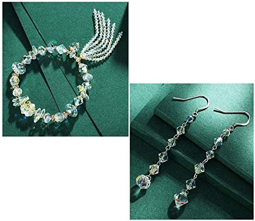 8mm AB Crystal Bicone Beads with Vertical Hole (84 pcs)