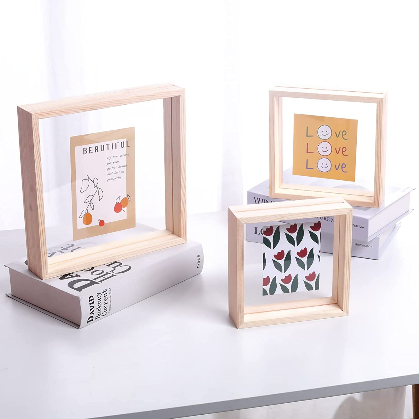 Square Wood Photo frame for Home Decoration