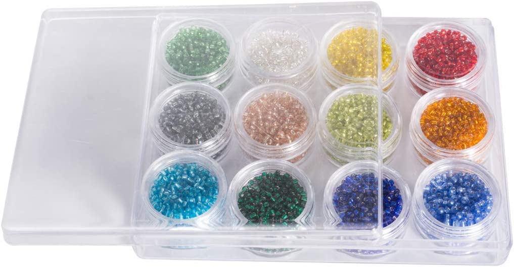 Multicolor Crystal Seed Beads for Jewelries Making (9600 pcs)