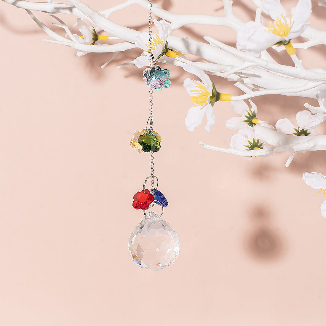 Multicolor Flower Beads for Suncatcher (100 pcs)