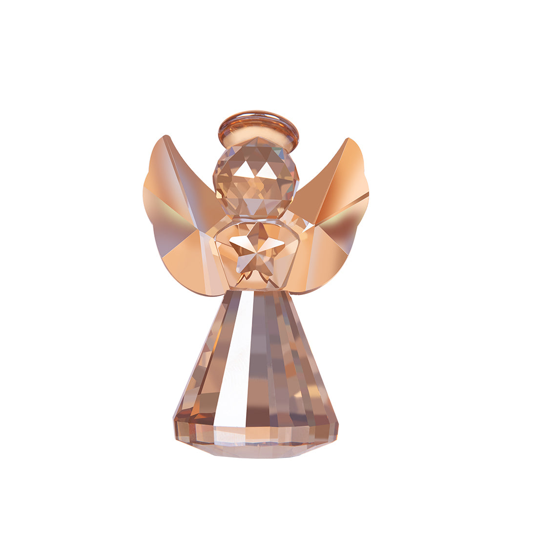 Gold Crystal Angel Figurine Decorative Ornaments