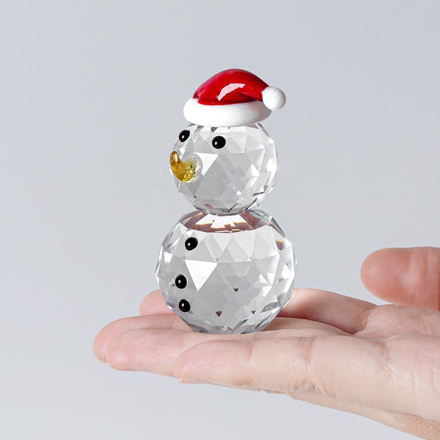 Crystal Snowman Figurine